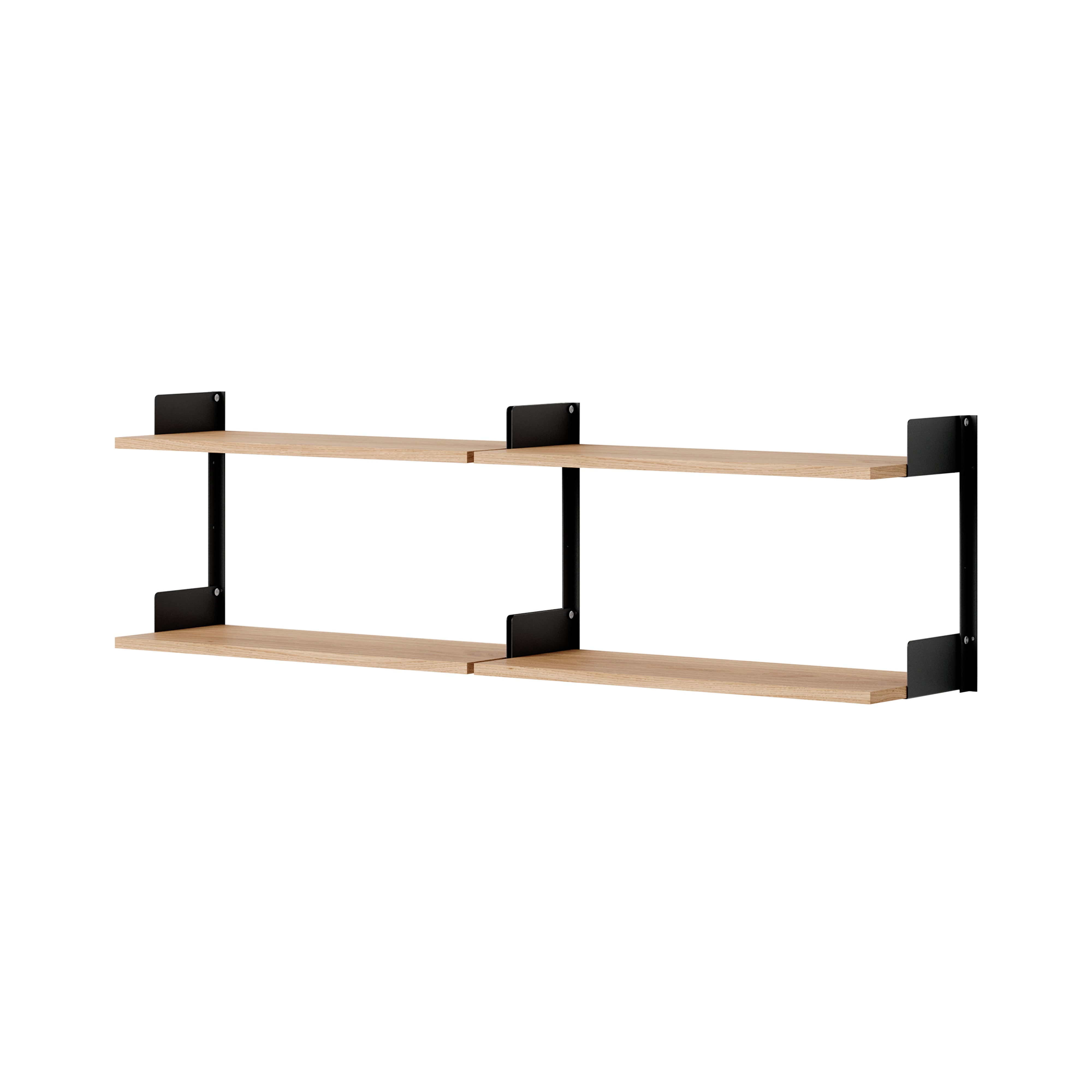 New Works Chamber Shelf: Oak + Black