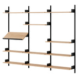 New Works Display Shelf: Oak + Black