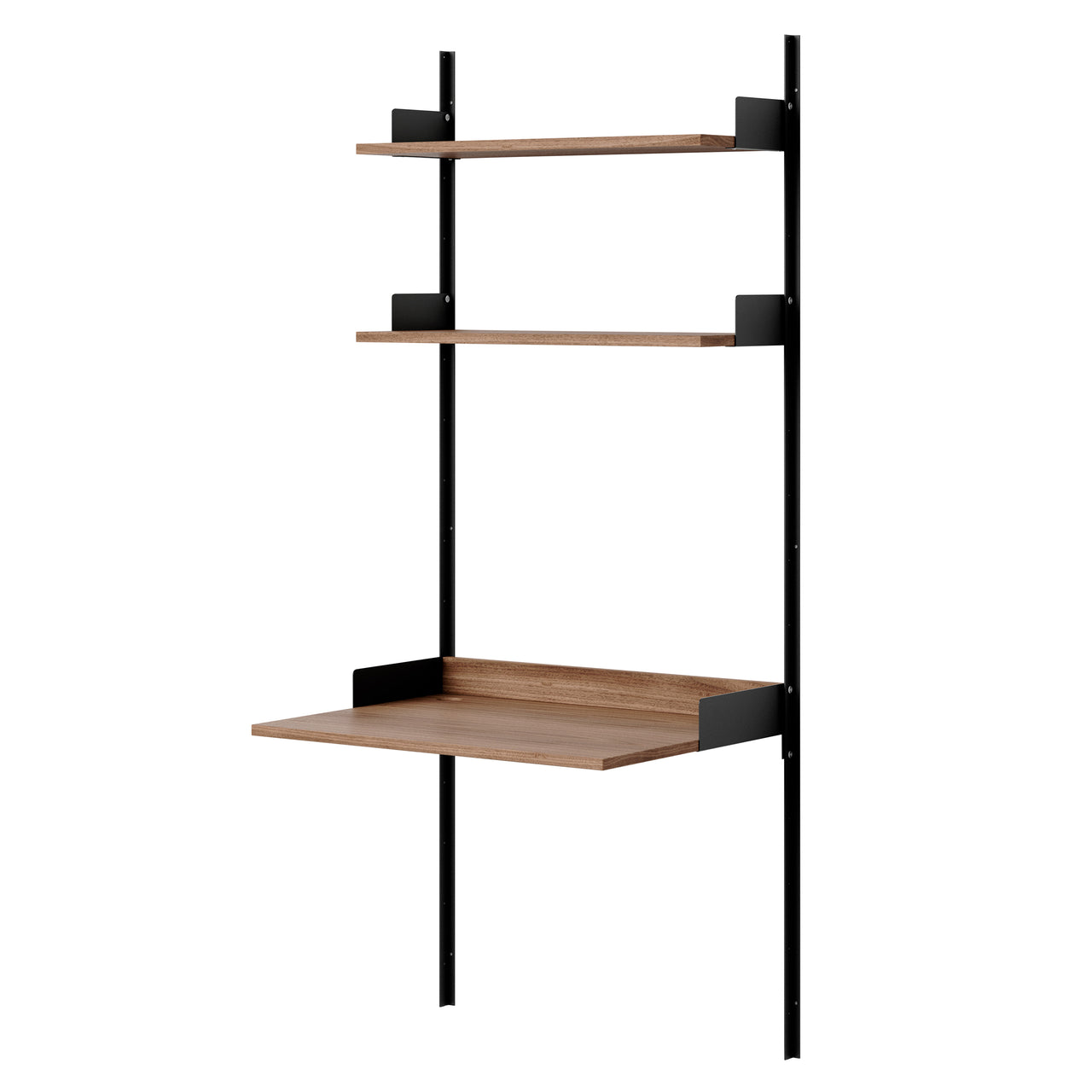 New Works Study Shelf: Walnut + Black