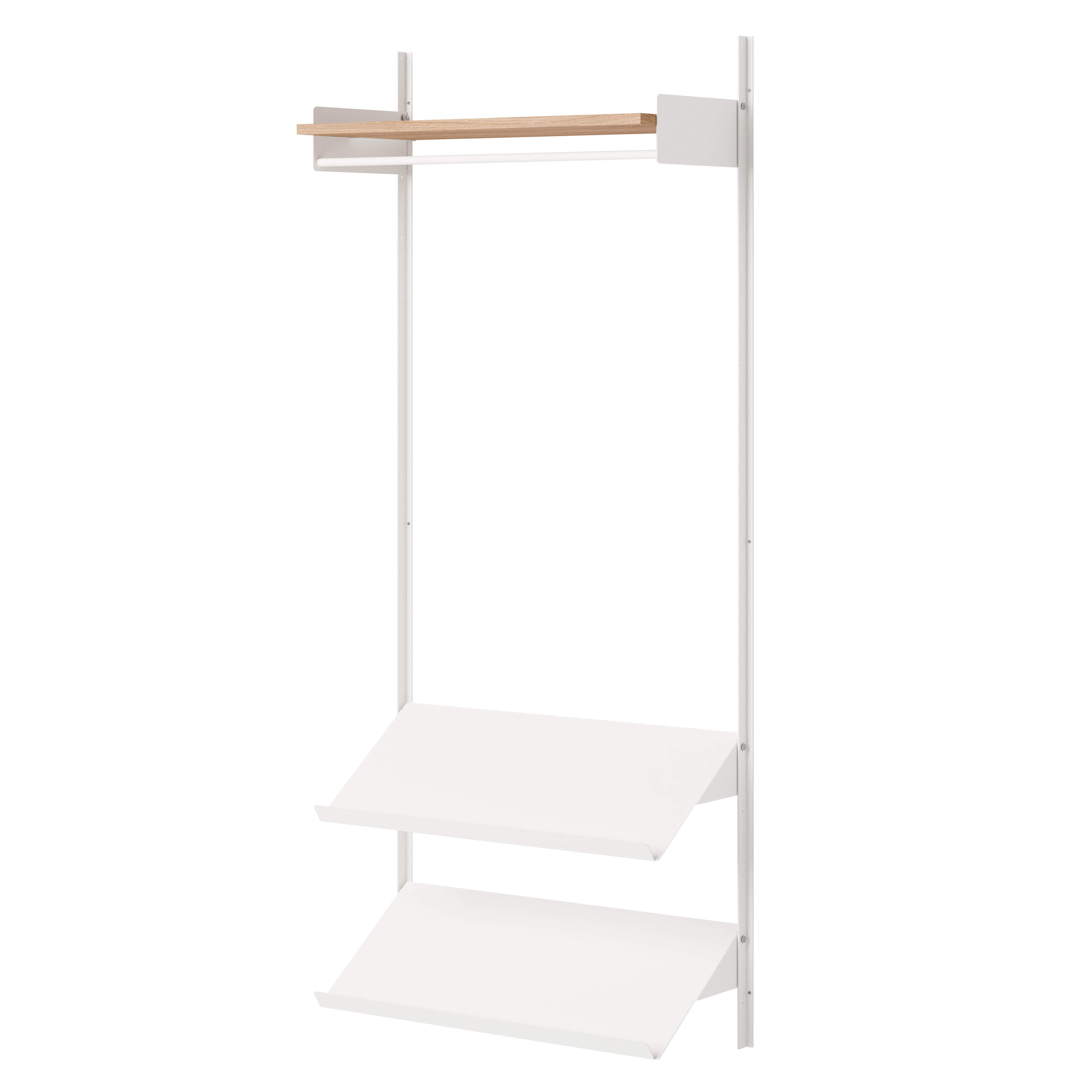 New Works Wardrobe Shelf: 1 + Oak + White