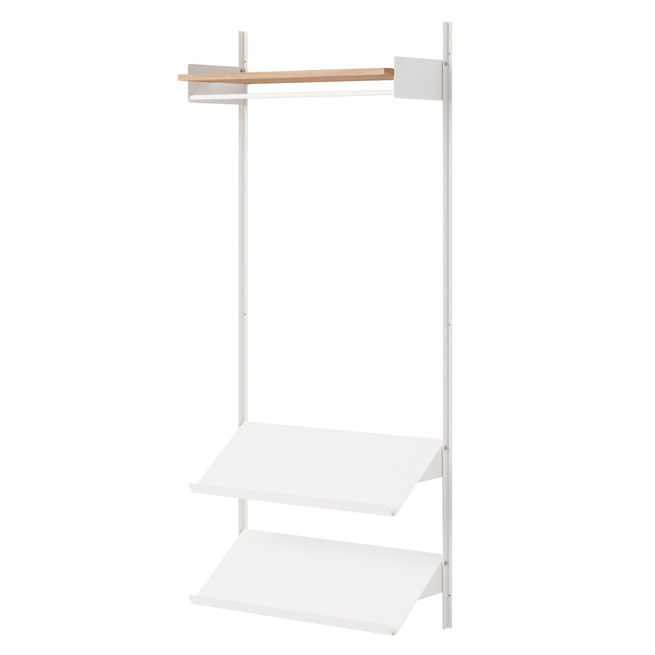 New Works Wardrobe Shelf: 1 + Oak + White