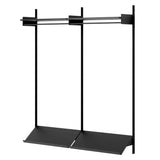 New Works Wardrobe Shelf: 2 + Black Ash + Black