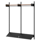 New Works Wardrobe Shelf: 2 + Walnut + Black
