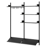 New Works Wardrobe Shelf: 3 + Black Ash + Black
