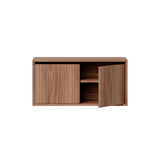 New Works Wall Cabinet with Doors: Low + Walnut