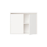 New Works Wall Cabinet with Doors: Tall + White