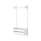 New Works Wardrobe Shelf Cabinet with Drawers: 1 + White