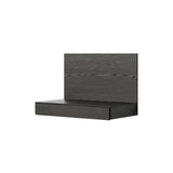 Tana Wall Mounted Desk: Black Stained Oak