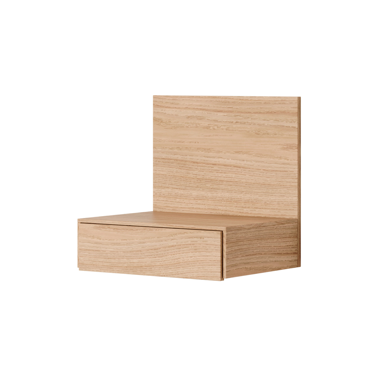 Tana Wall Mounted Nightstand: Oak