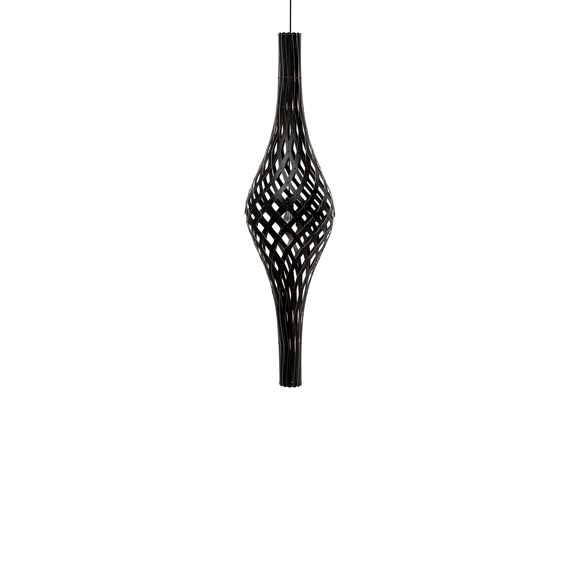 Nikau Full Pendant Light: Black + Black