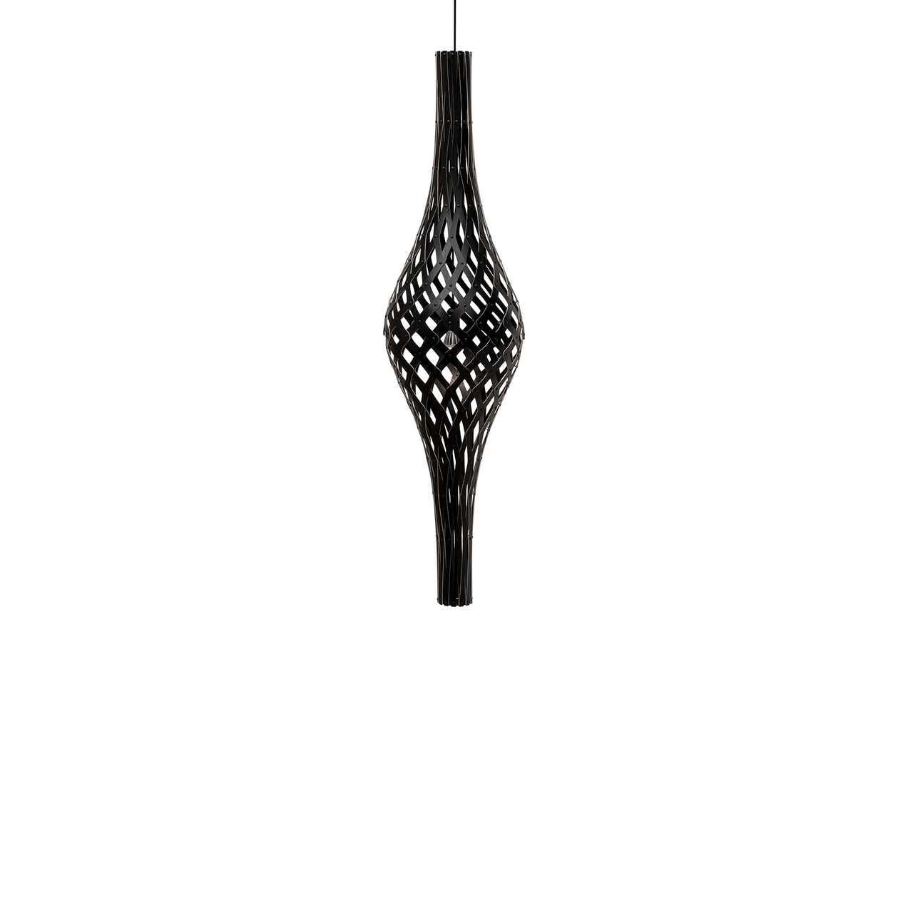 Nikau Full Pendant Light: Black + Black