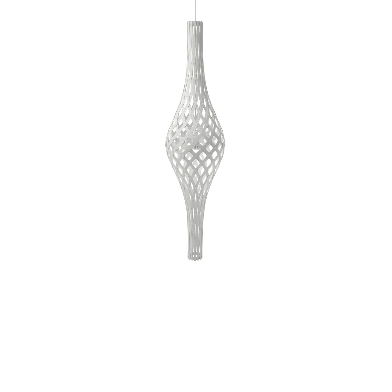 Nikau Full Pendant Light: White + White