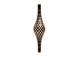 Nikau Full Pendant Light: Black + Bamboo + White