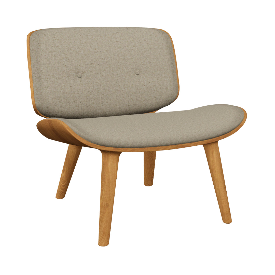 Nut Lounge Chair: Natural Oil