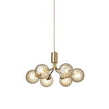 Apiales 6 Pendant Light: Brushed Brass + Optic Gold + Gold