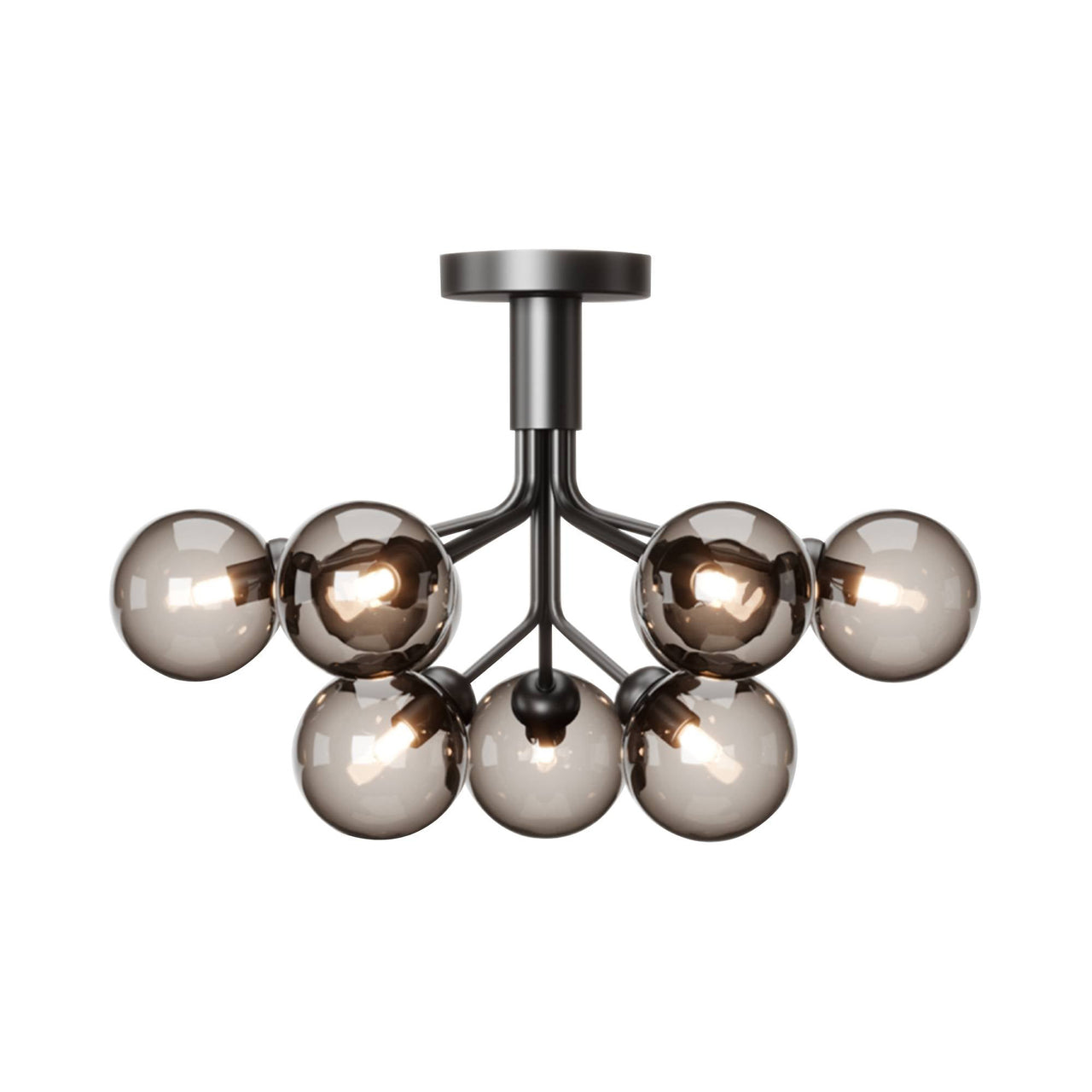 Apiales 9 Ceiling: Satin Black + Optic Smoked
