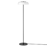 Blossi Floor Lamp: Black + Opal White