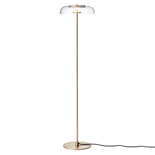 Blossi Floor Lamp: Nordic Gold + Clear