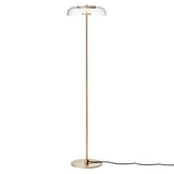 Blossi Floor Lamp: Nordic Gold + Clear