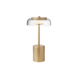 Blossi Mini Table Lamp: Nordic Gold + Clear