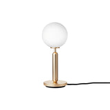 Miira Table Lamp: Opal White + Brass