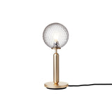 Miira Table Lamp: Optic Clear + Brass