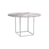 Florence Dining Table: Marble + Small - 47.2