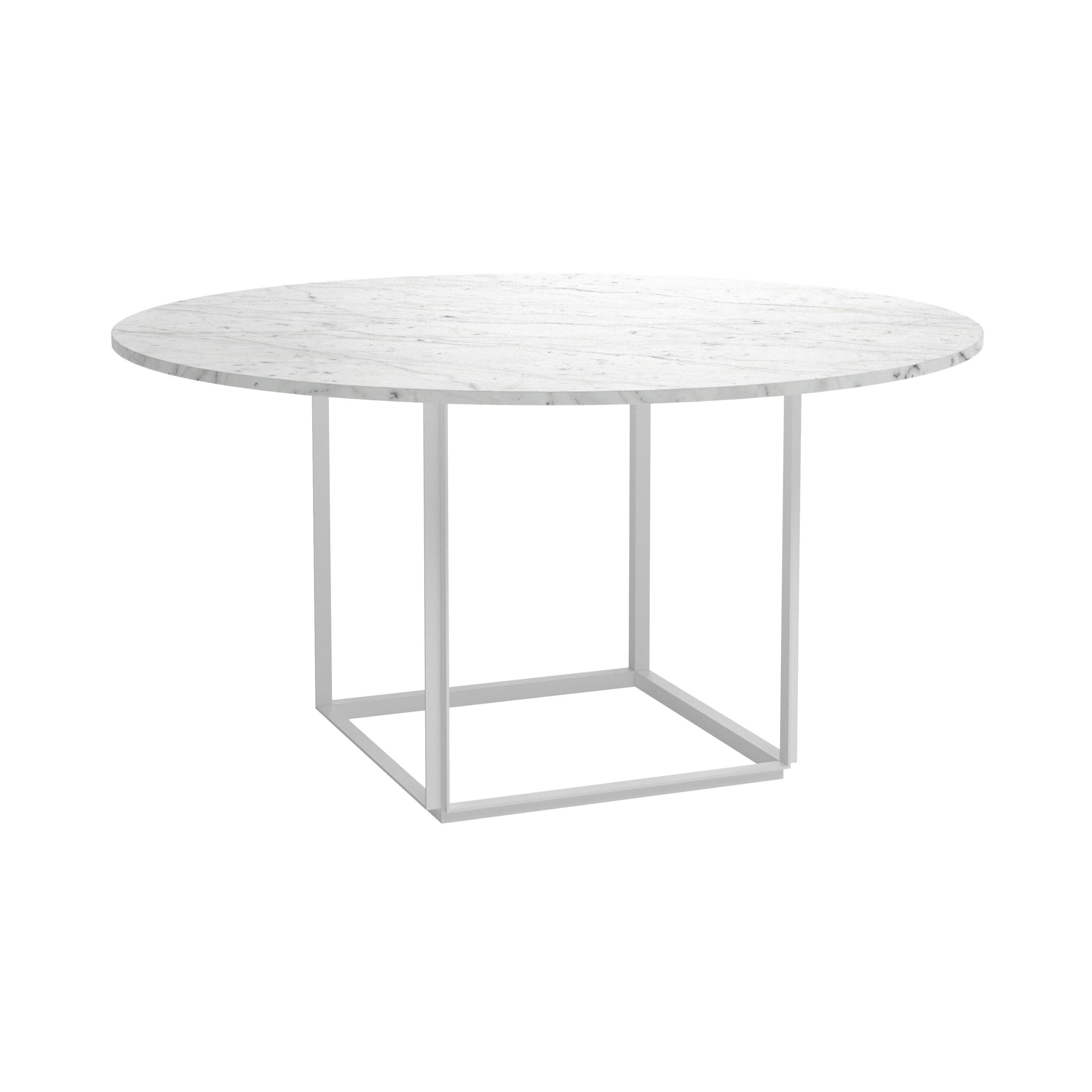 Florence Dining Table: Marble + Large - 57.1