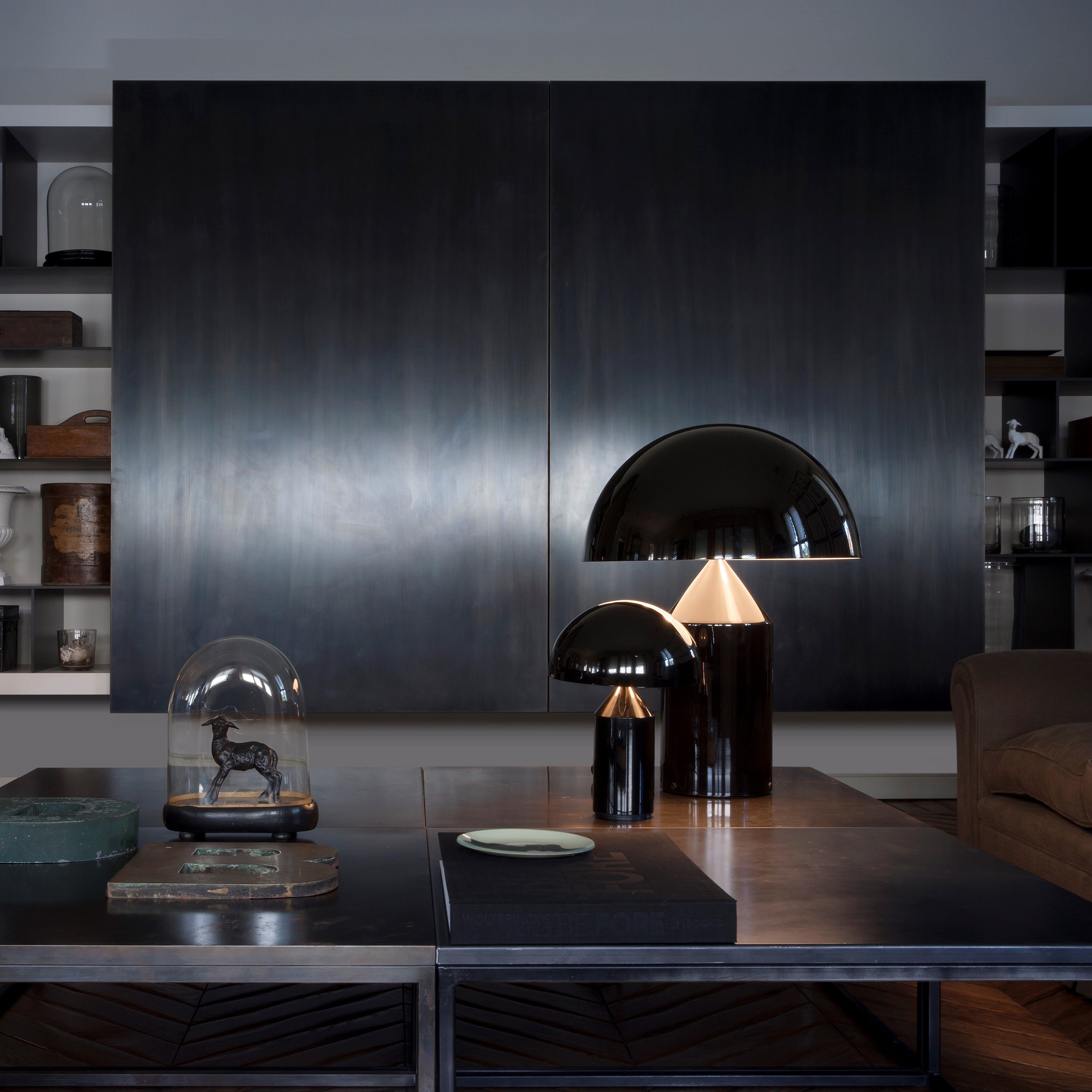 Atollo Table Lamp: Metal