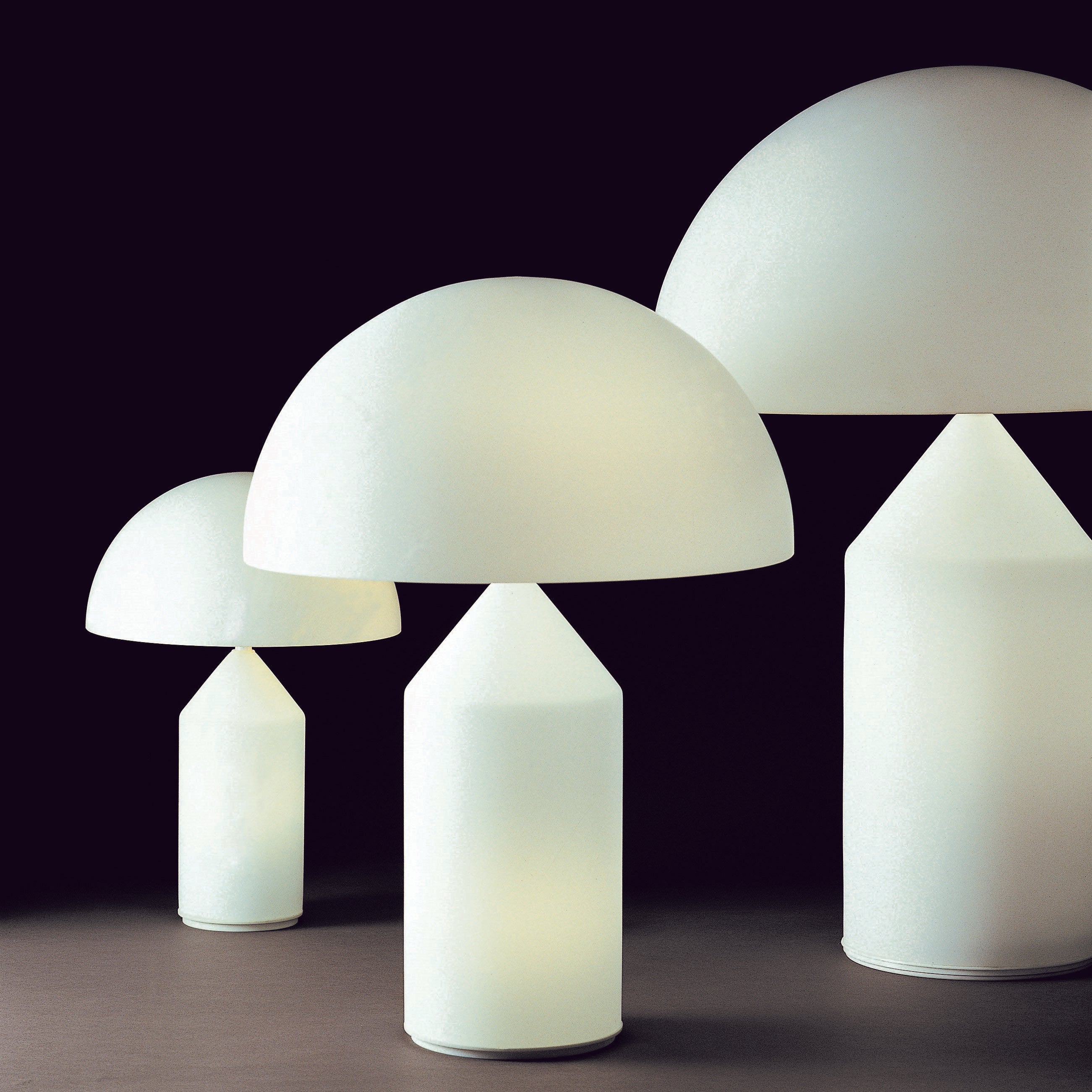 Atollo Table Lamp: Glass