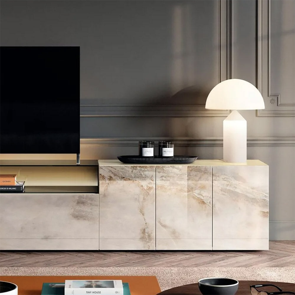 Atollo Table Lamp: Glass