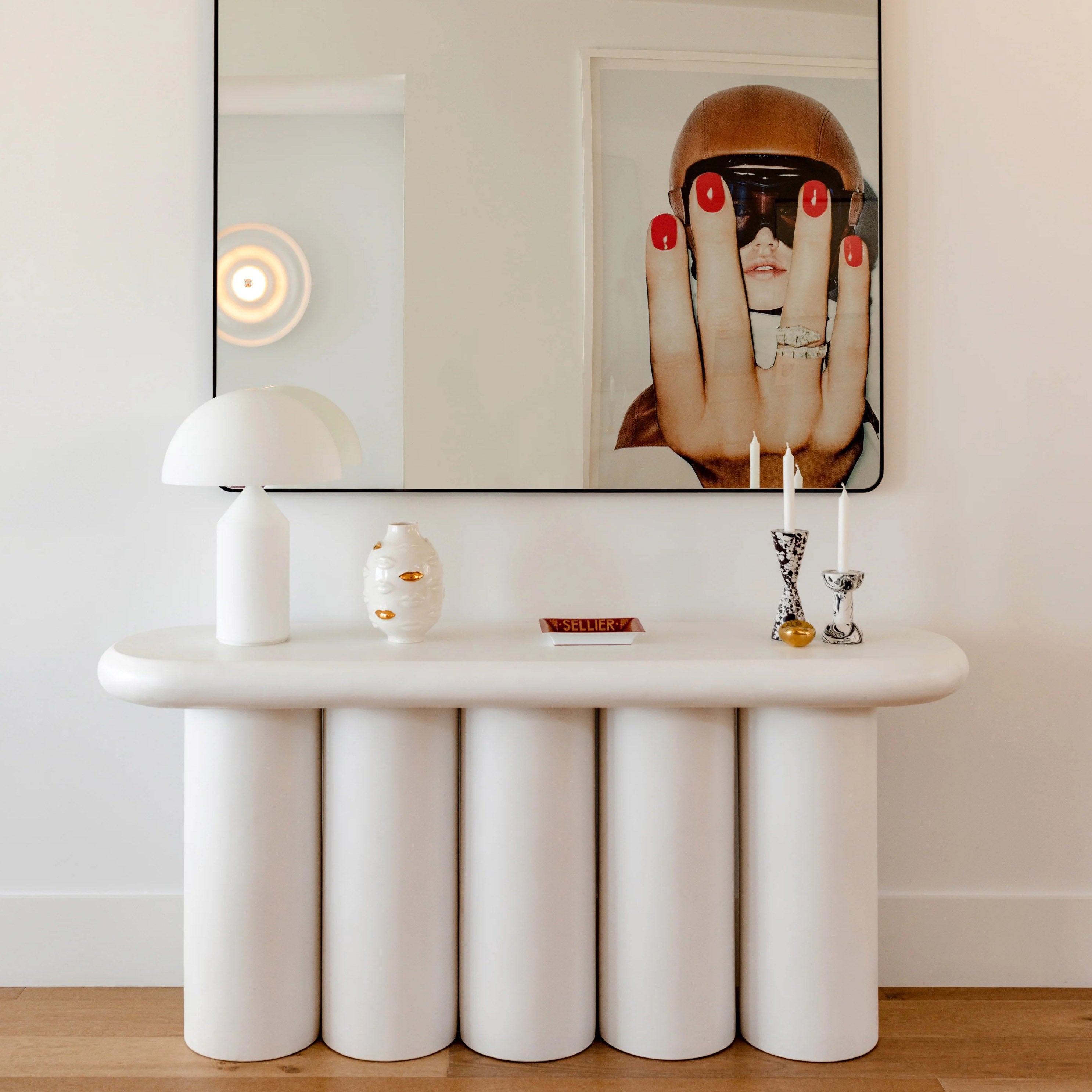 Atollo Table Lamp: Glass