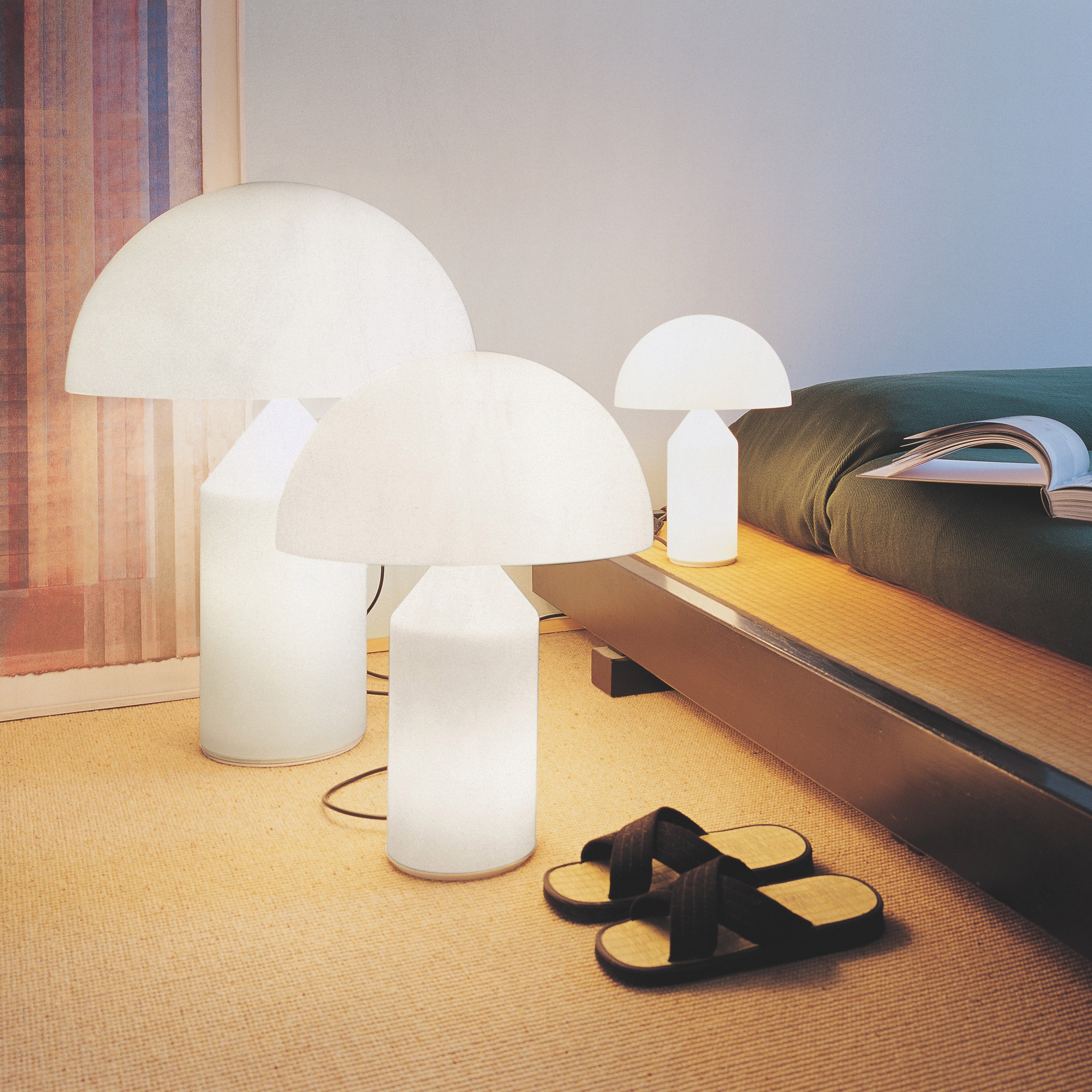 Atollo Table Lamp: Glass