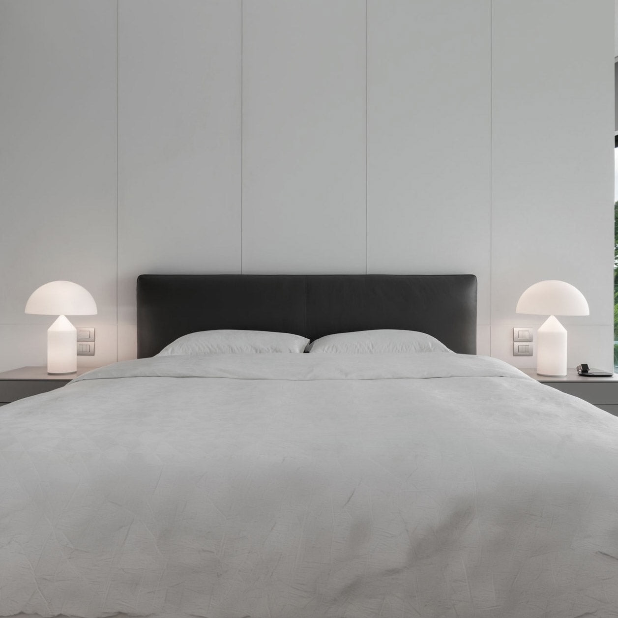 Atollo Table Lamp: Glass