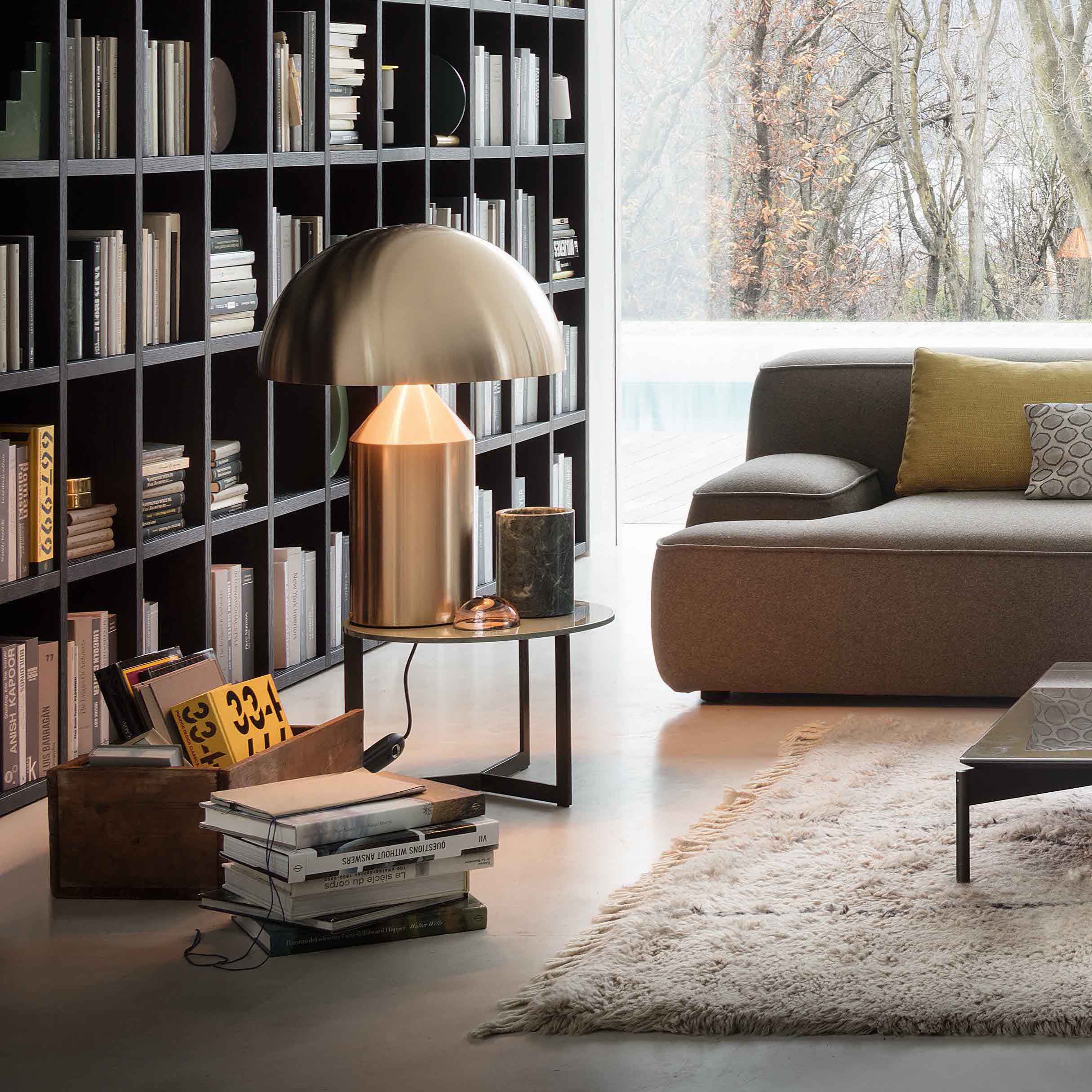 Atollo Table Lamp: Metal