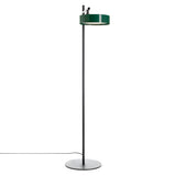 Berlin Floor Lamp: Outdoor + Matt Black + Green