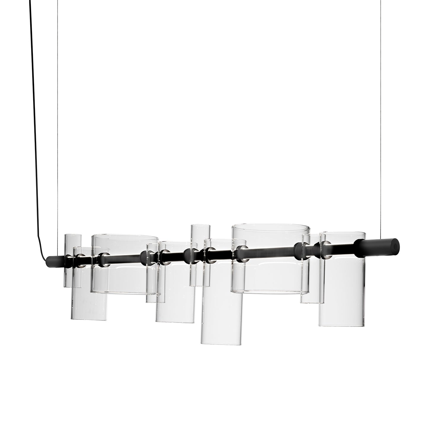 Dancing Glass Suspension: Transparent