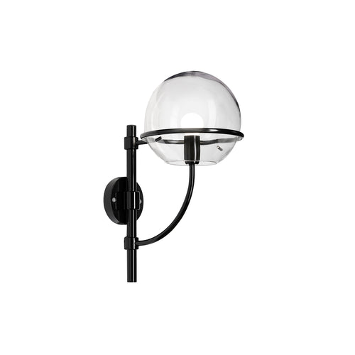 Lyndon Mini Wall Lamp: Outdoor + Black