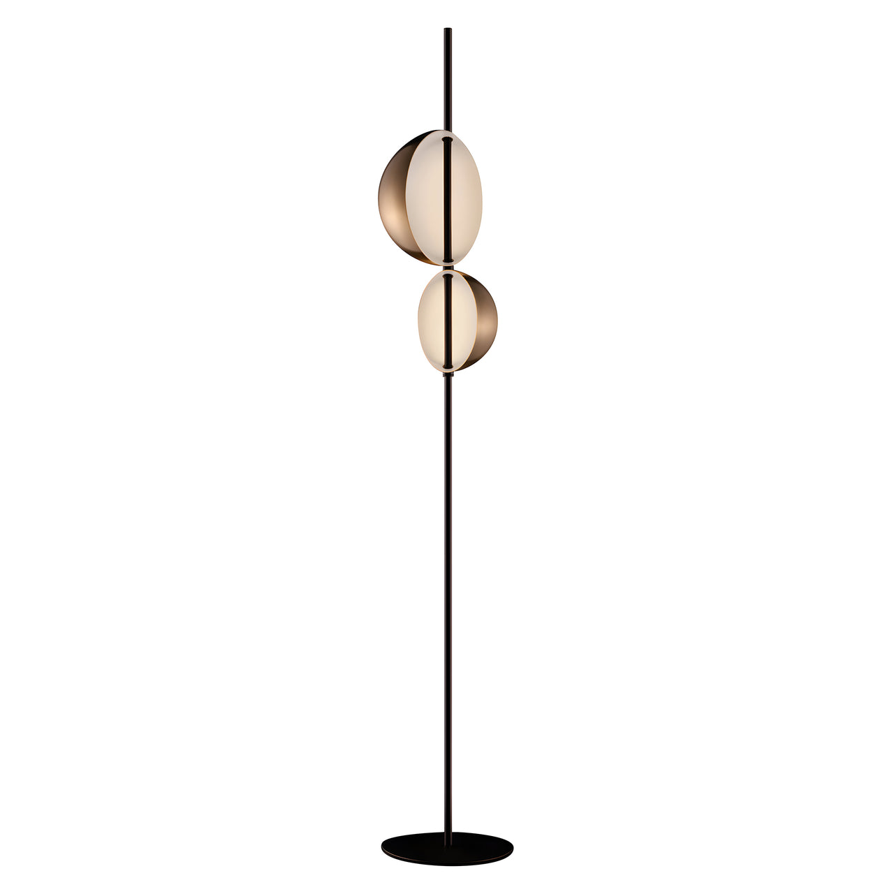 Superluna Floor Lamp: Anodic Brass