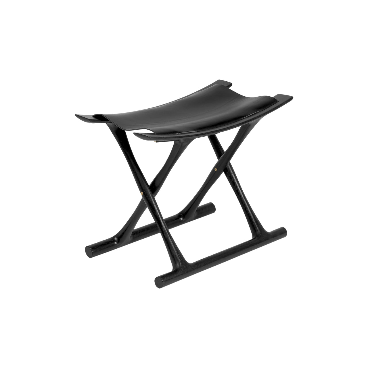 OW2000 Egyptian Stool: Black Oak + Black