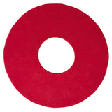 O  Hand Tufted Round Rug: Extra Large + Red