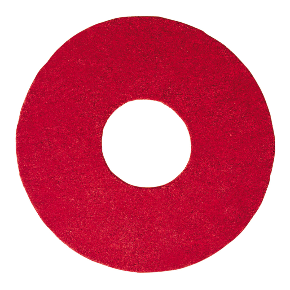 O Hand Tufted Rug: Large + Red