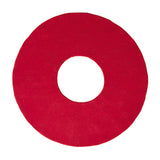 O Hand Tufted Round Rug: Medium + Red
