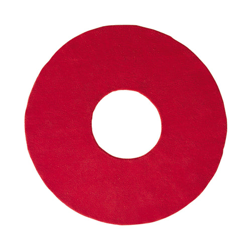 O  Hand Tufted Rug: Small + Red