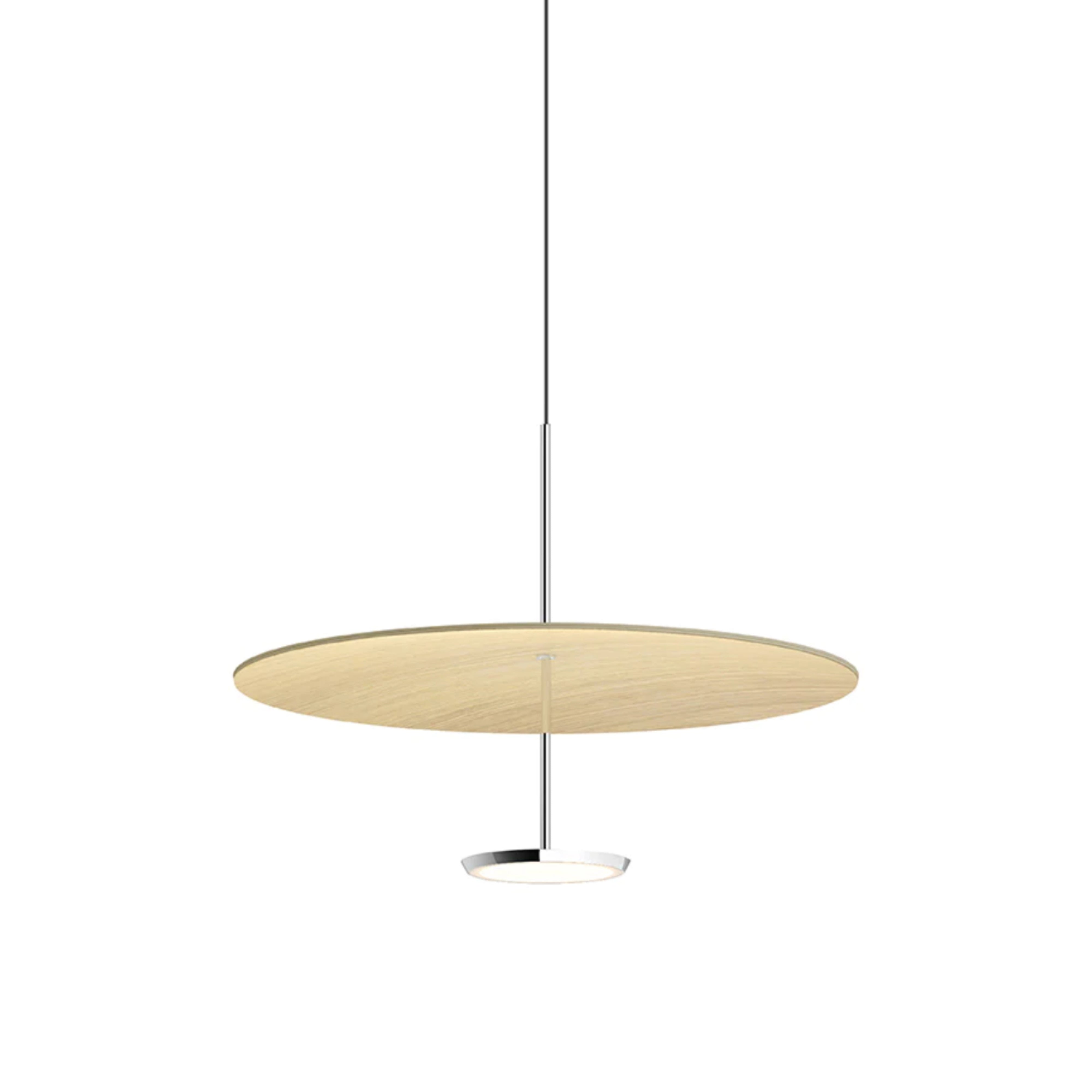 Sky Dome Pendant Light: Wood + Medium - 24