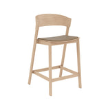 Cover Counter Stool: Upholstered + Oak + Without Foot Protect