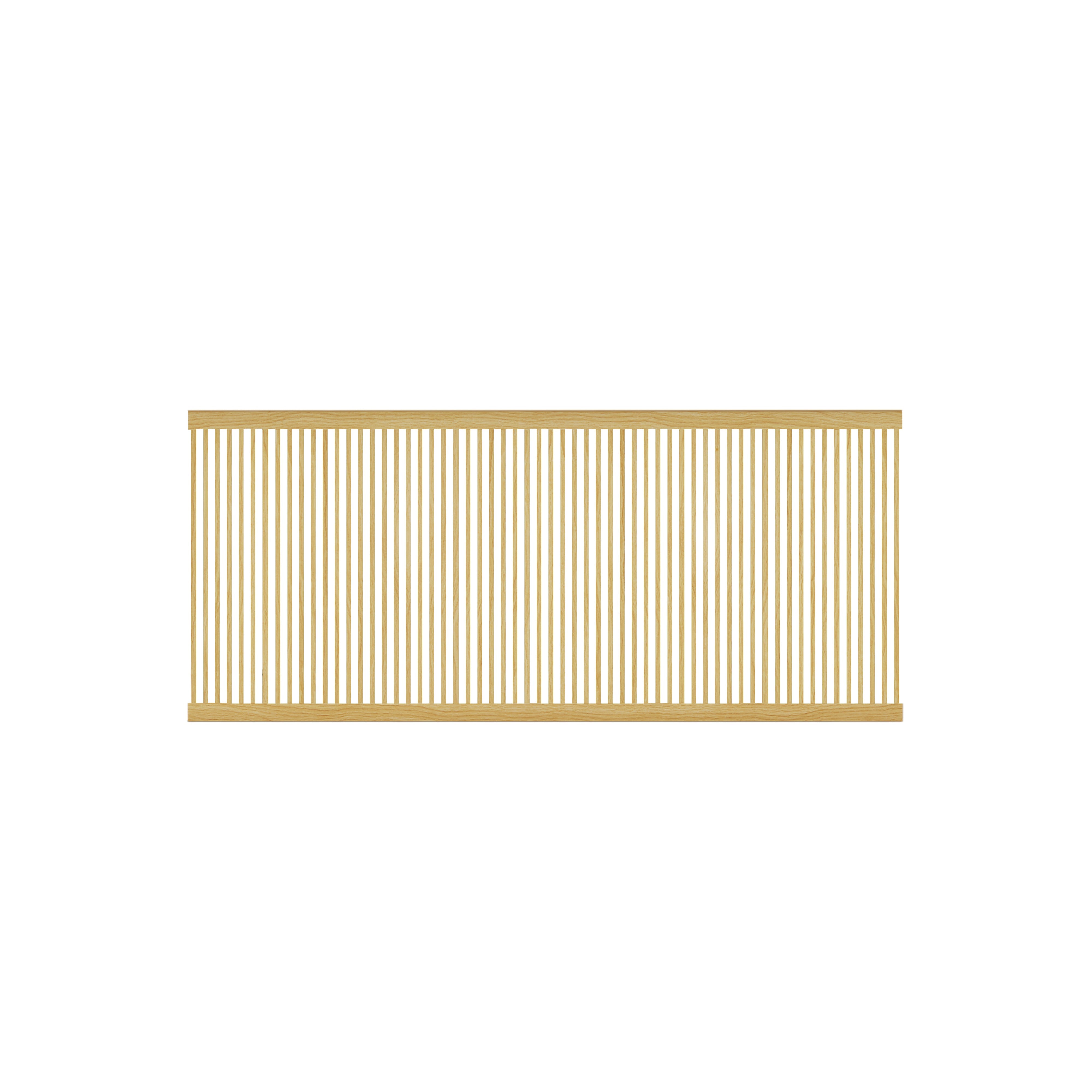 Stockholm Shelf Slated Sliding Door: Super-Matt Oak