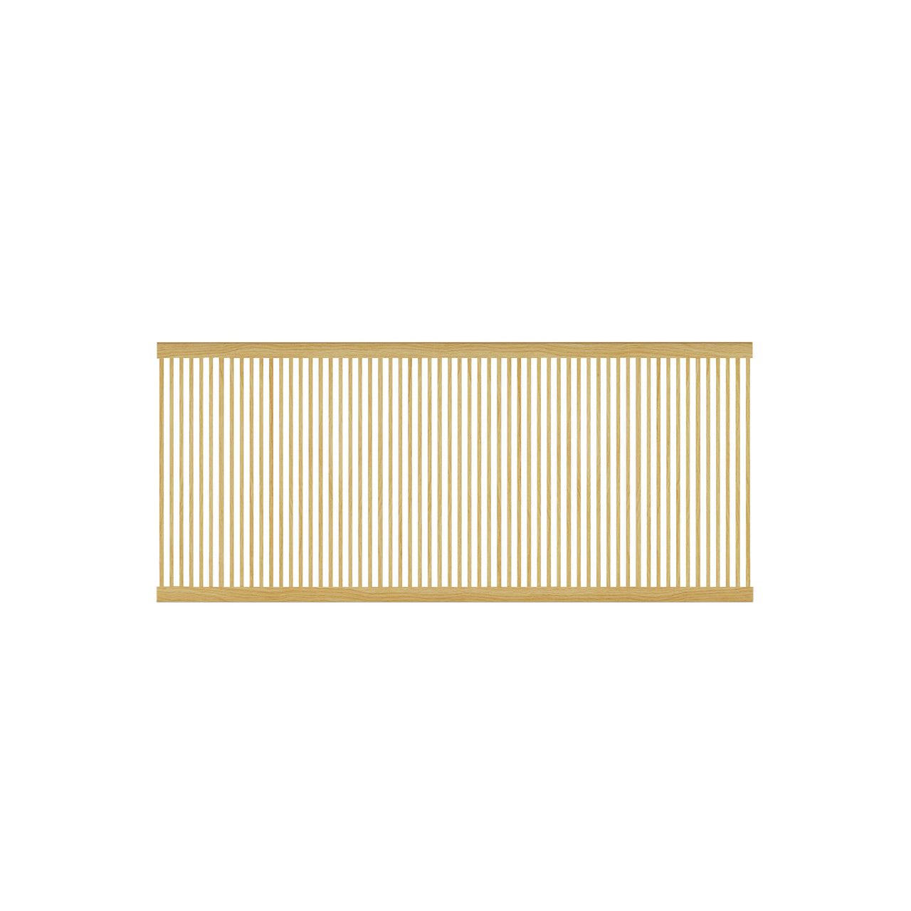 Stockholm Shelf Slated Sliding Door: Super-Matt Oak