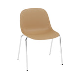 Fiber Side Chair: A-Base with Felt Glides + Recycled Shell + Ochre