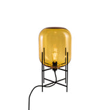 Oda Table Lamp: Amber + Black